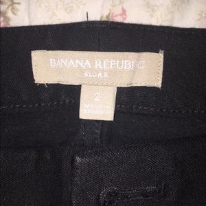 Y2k Banana Republic Black Ankle Jeans “Sloan” Sz 2
